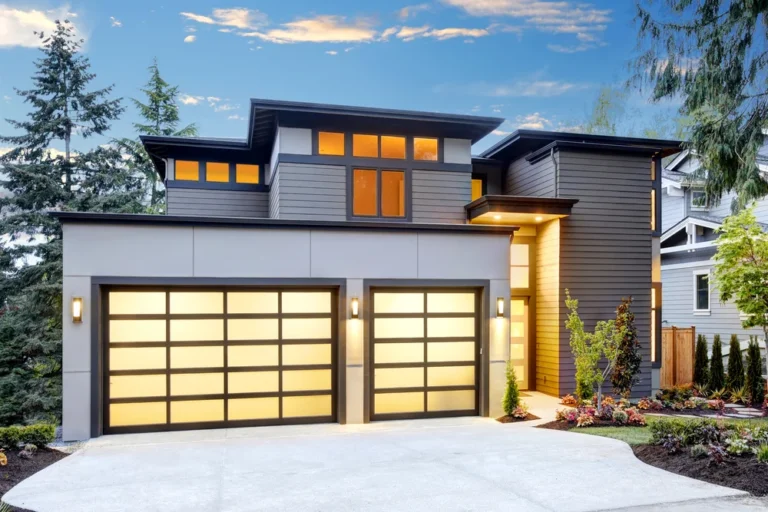 Modern Grey House with Black Trim