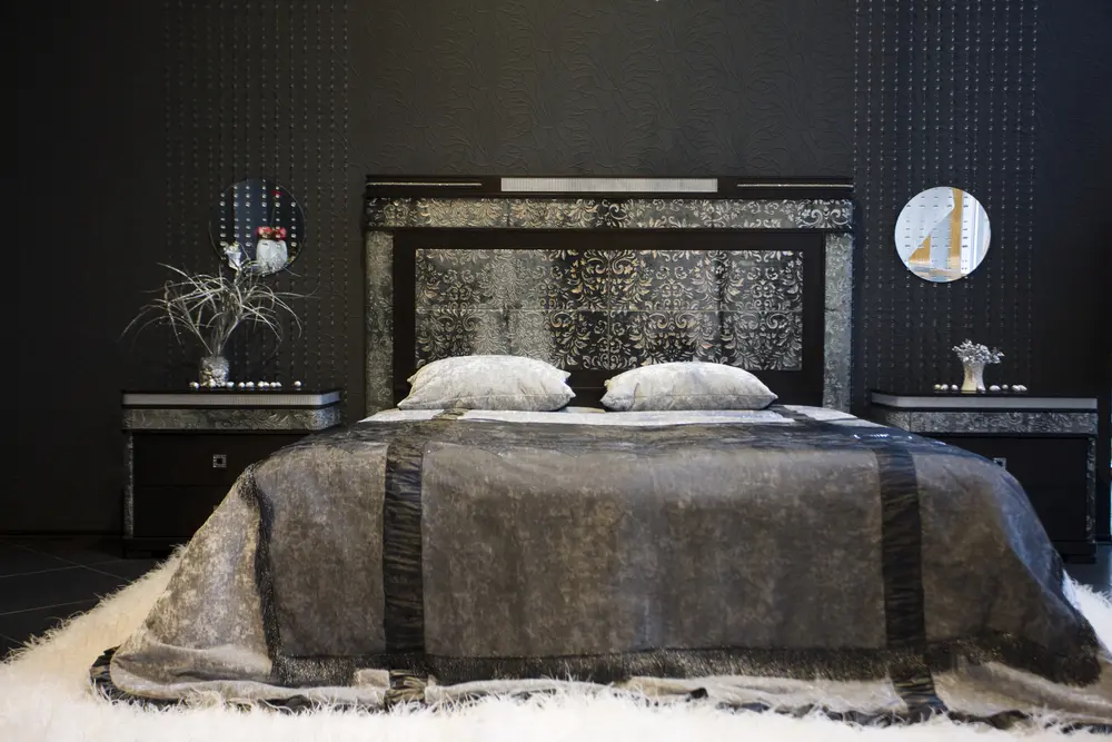 Luxury Black Bedroom Interior Design
