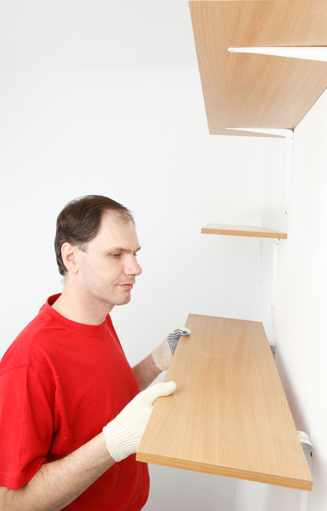 Installation of brackets for floating shelves