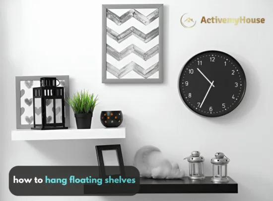 how to hang floating shelves