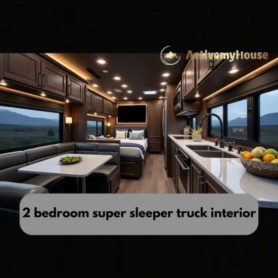 2 bedroom super sleeper truck interior