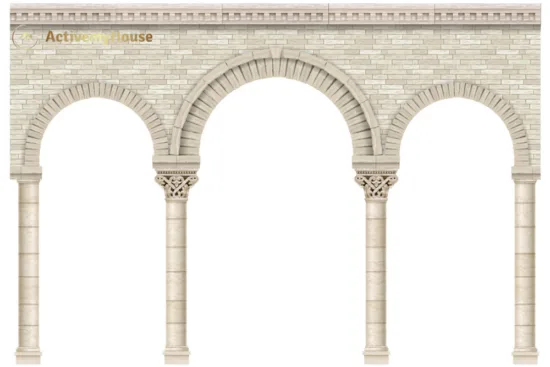 what is the arcade in ottonian architecture?