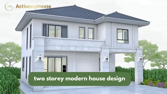 two storey modern house design