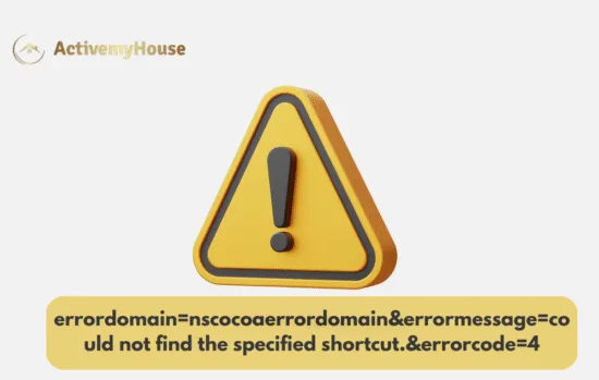 errordomain=nscocoaerrordomain&errormessage=could not find the specified shortcut.&errorcode=4