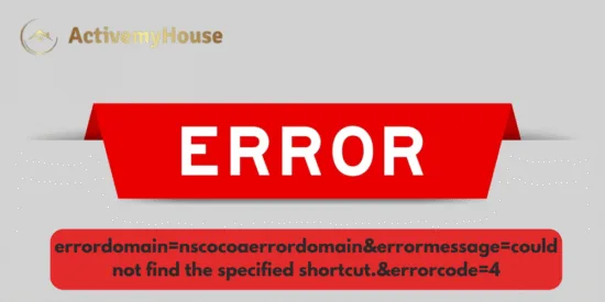 errordomain=nscocoaerrordomain&errormessage=could not find the specified shortcut.&errorcode=4