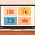 Illustration of the Erikkapost.com blog showing posts on travel, card games, education and entertainment